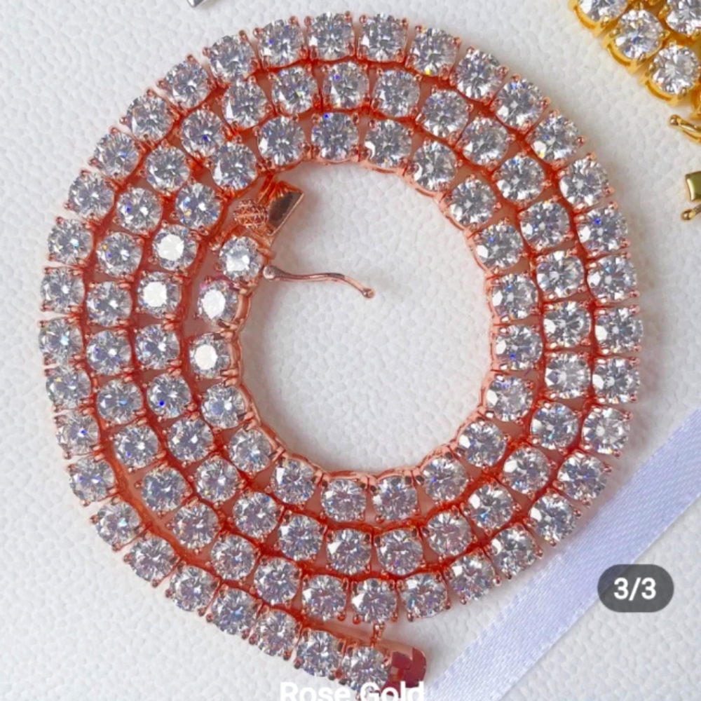 Roped diamond necklaces